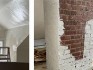 Attic before — original brick and doorway