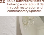 Bathroom Restoration — wall detail