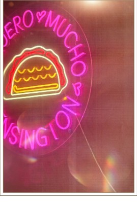 Custom neon sign, Kensington event