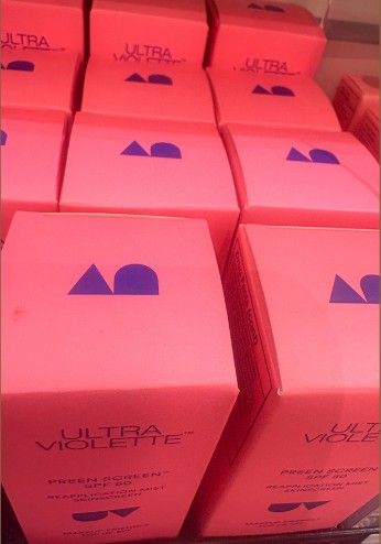 Ultra Violette product packaging styling