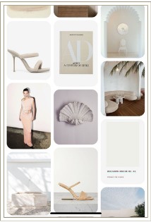 Valentine's Day mood board — beauty and architecture