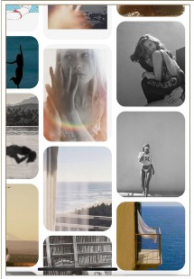 Valentine's Day mood board — coastal