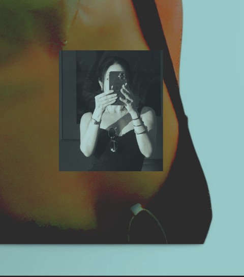 Editorial mirror portrait